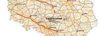 Mapa dojazdu do Częstochowy